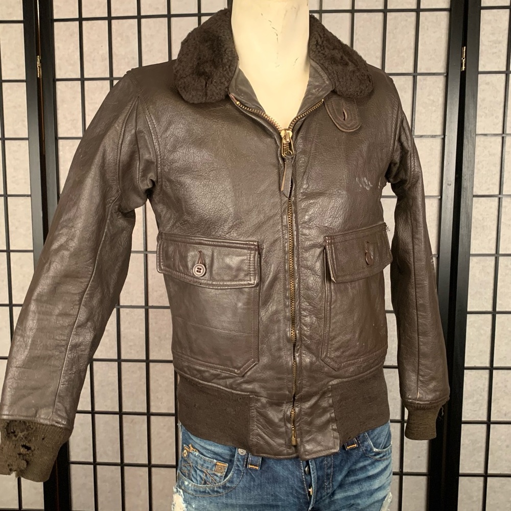 Leather jacket Flying Mans Leather size 36 Medium